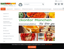 Tablet Screenshot of gewuerzkontor-muenchen.de